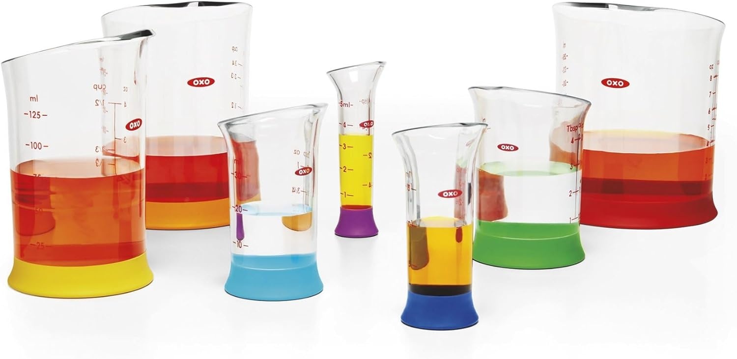 image:imageOXO Good Grips 7Piece Nesting Measuring Beaker Set Multicolored7Piece