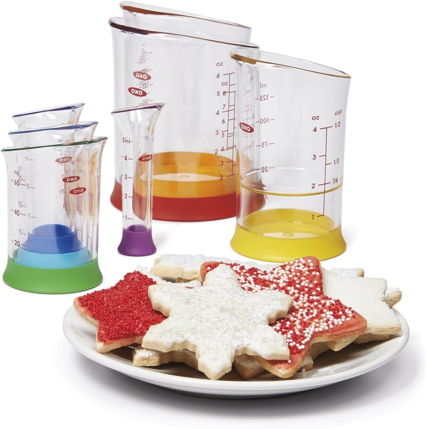 image:imageOXO Good Grips 7Piece Nesting Measuring Beaker Set Multicolored7Piece