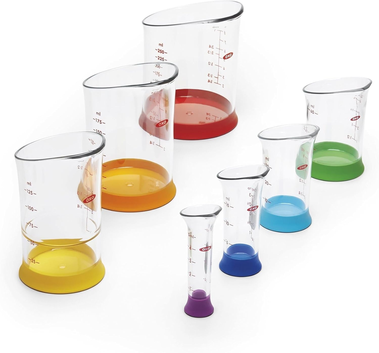 image:imageOXO Good Grips 7Piece Nesting Measuring Beaker Set Multicolored7Piece