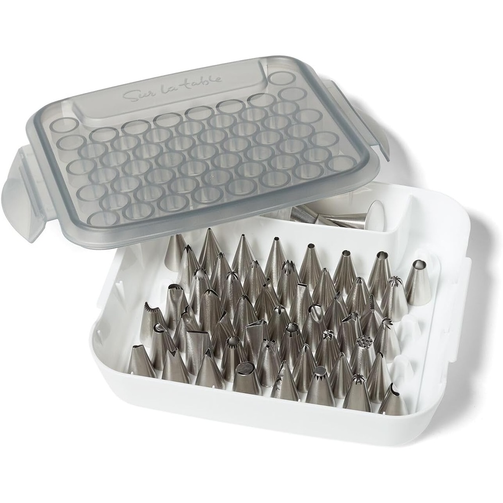 image:imageSur La Table 60Piece Decorating Tip Set Silver