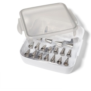 image:imageSur La Table Ultimate Decorating Set 34Piece Complete Stainless Steel Cake Decorating Kit with Tips Bags and Coupler for Frosting 34Piece