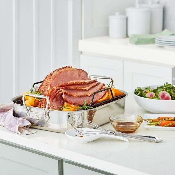 image:imageAllClad Stainless Steel Roasting Pan with Nonstick Rack Silver