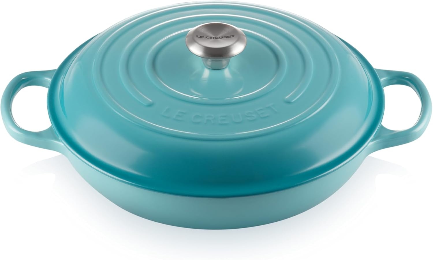 image:imageLe Creuset Enameled Cast Iron Signature Braiser 5 qt CeriseCaribbean