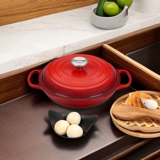 image:imageLe Creuset Enameled Cast Iron Signature Braiser 5 qt CeriseCerise
