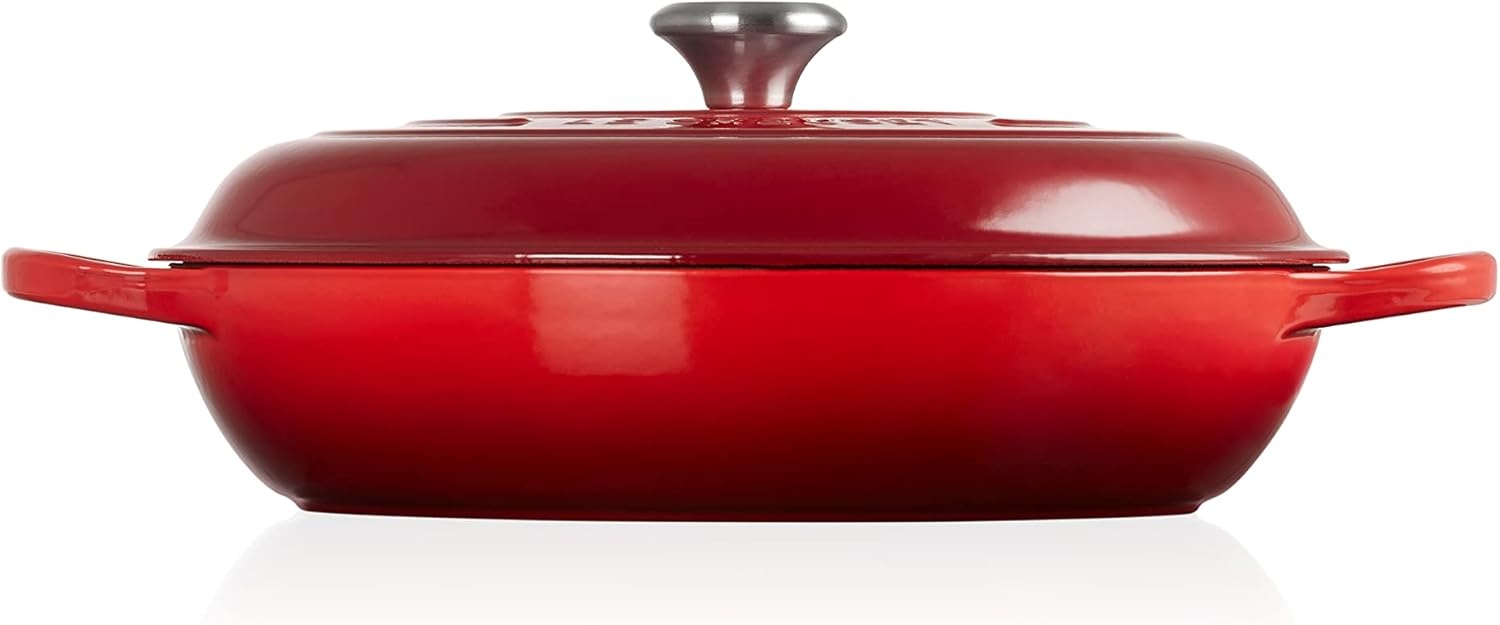 image:imageLe Creuset Enameled Cast Iron Signature Braiser 5 qt CeriseCerise