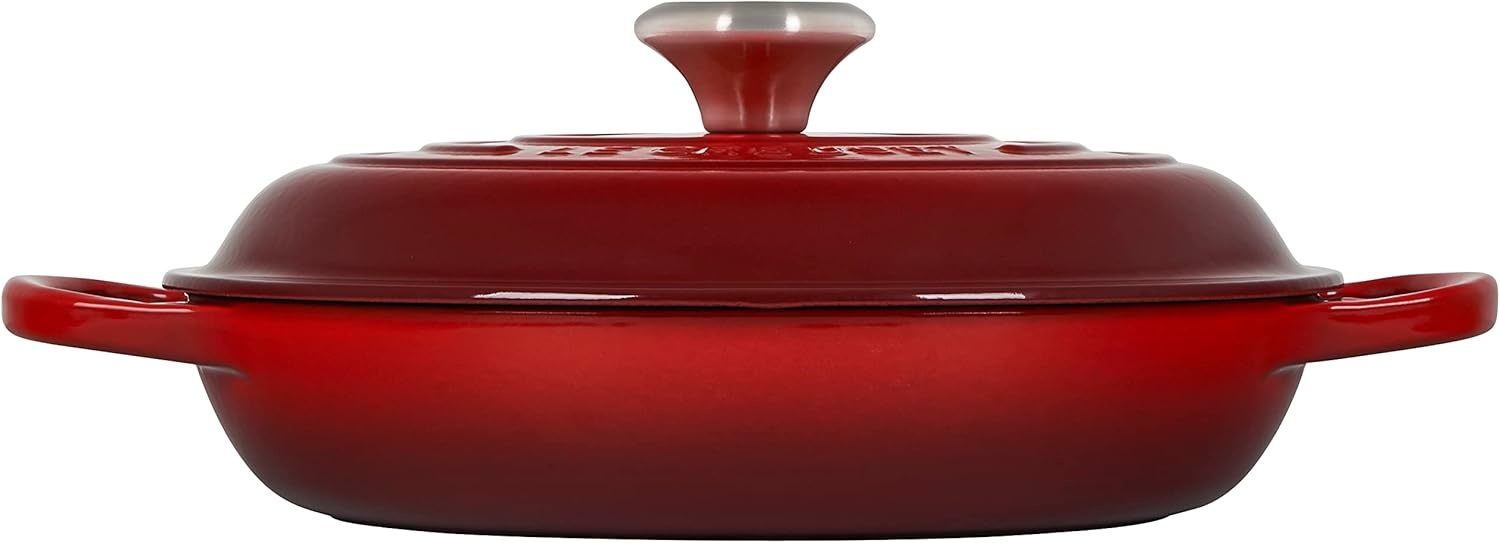 image:imageLe Creuset Enameled Cast Iron Signature Braiser 5 qt CeriseCerise