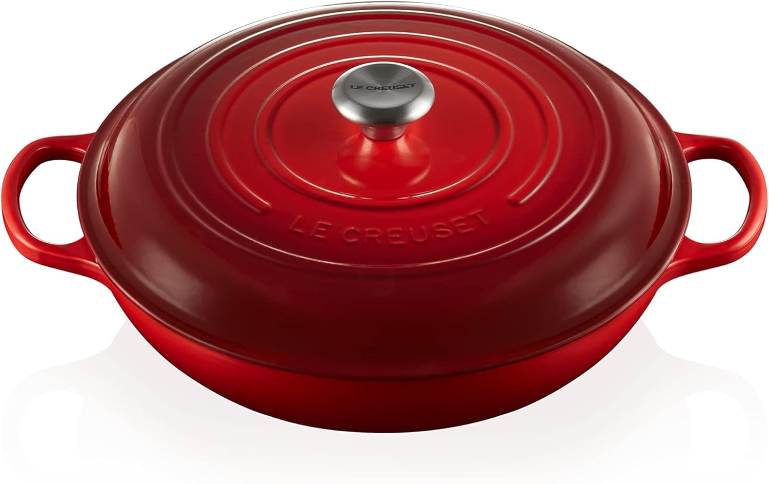 image:imageLe Creuset Enameled Cast Iron Signature Braiser 5 qt CeriseCerise