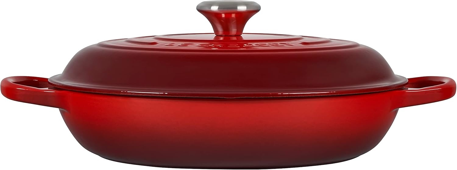 image:imageLe Creuset Enameled Cast Iron Signature Braiser 5 qt CeriseCerise