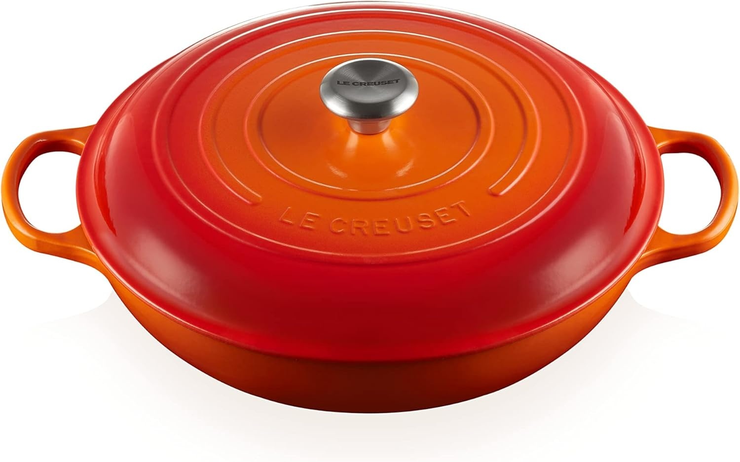 image:imageLe Creuset Enameled Cast Iron Signature Braiser 5 qt CeriseFlame