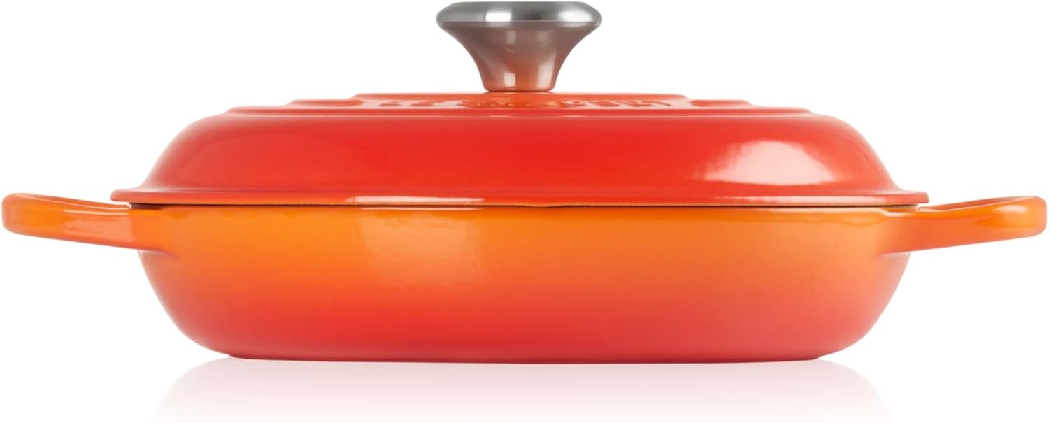 image:imageLe Creuset Enameled Cast Iron Signature Braiser 5 qt CeriseFlame