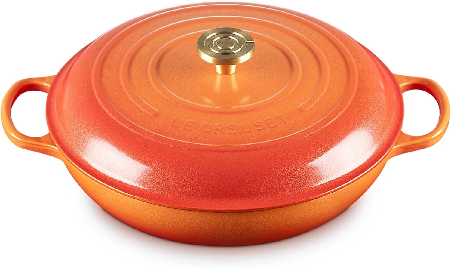 image:imageLe Creuset Enameled Cast Iron Signature Braiser 5 qt CeriseFlamme Doree