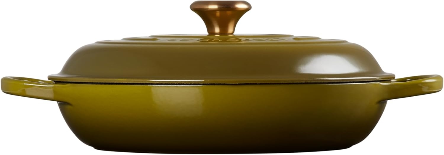 image:imageLe Creuset Enameled Cast Iron Signature Braiser 5 qt CeriseOlive