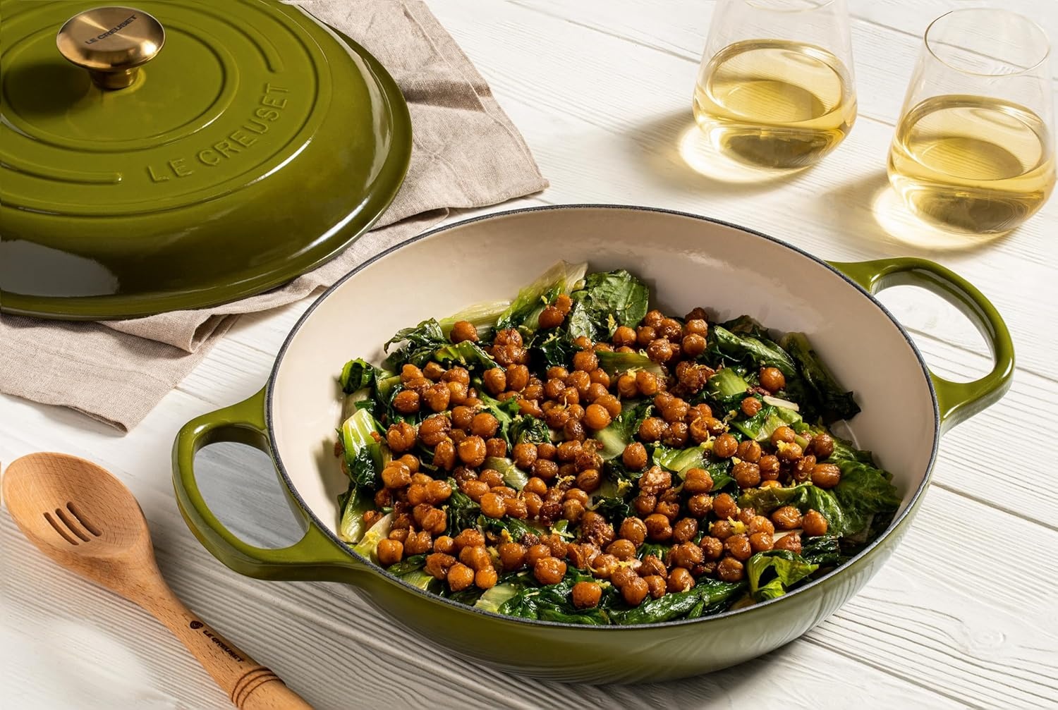 image:imageLe Creuset Enameled Cast Iron Signature Braiser 5 qt CeriseOlive