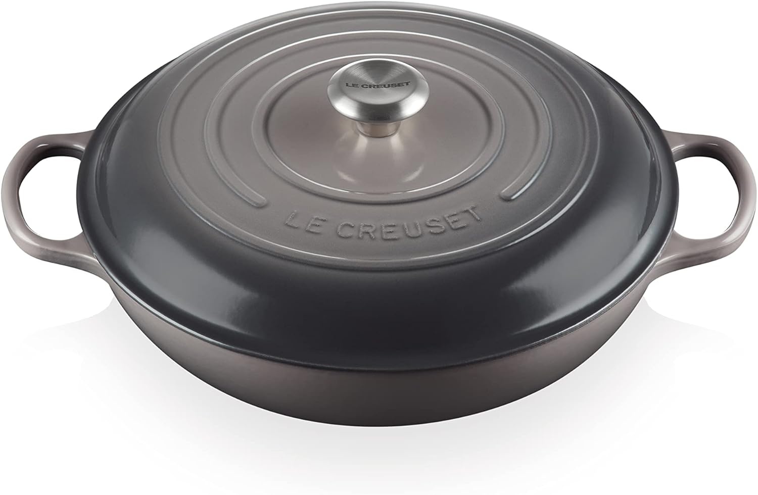 image:imageLe Creuset Enameled Cast Iron Signature Braiser 5 qt CeriseOyster
