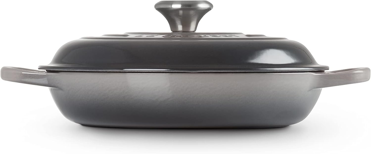image:imageLe Creuset Enameled Cast Iron Signature Braiser 5 qt CeriseOyster