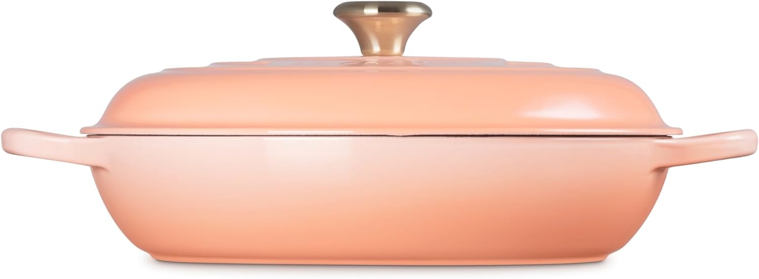 image:imageLe Creuset Enameled Cast Iron Signature Braiser 5 qt CerisePeche