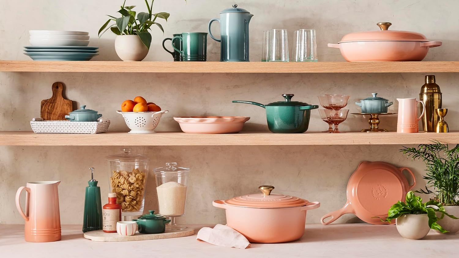 image:imageLe Creuset Enameled Cast Iron Signature Braiser 5 qt CerisePeche