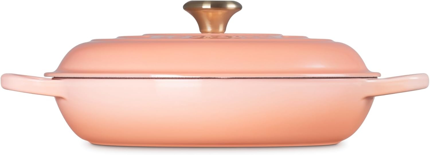image:imageLe Creuset Enameled Cast Iron Signature Braiser 5 qt CerisePeche