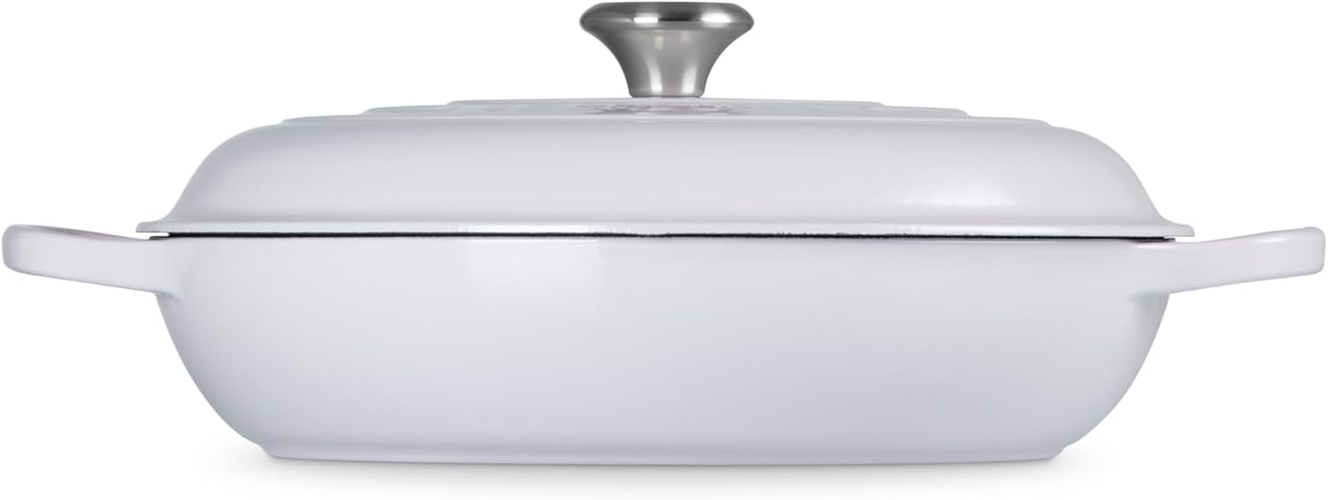 image:imageLe Creuset Enameled Cast Iron Signature Braiser 5 qt CeriseShallot