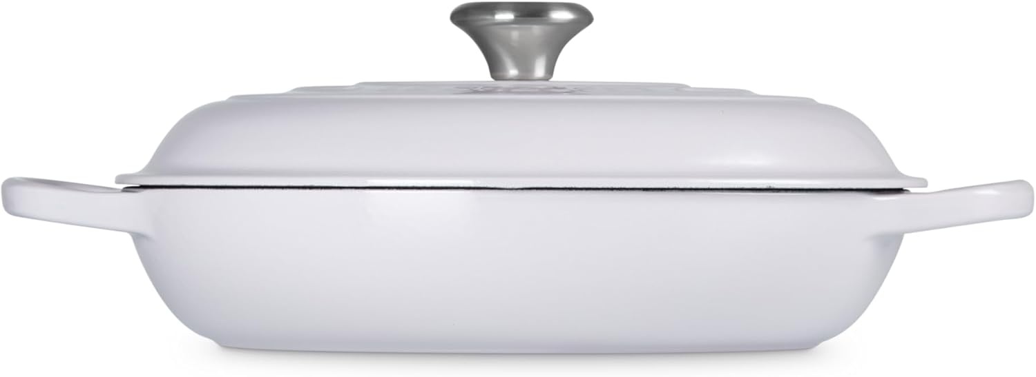 image:imageLe Creuset Enameled Cast Iron Signature Braiser 5 qt CeriseShallot