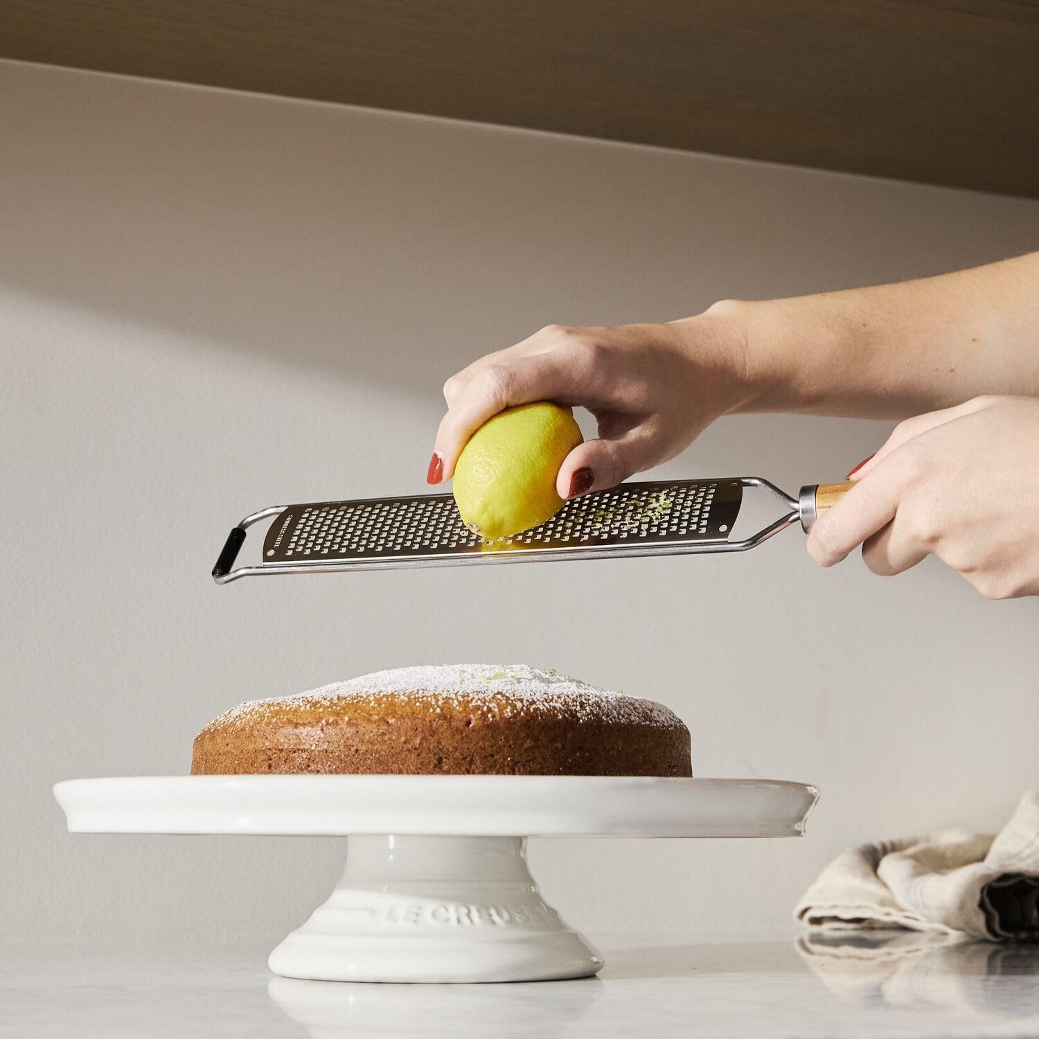 image:imageSur La Table Olivewood Zester Silver
