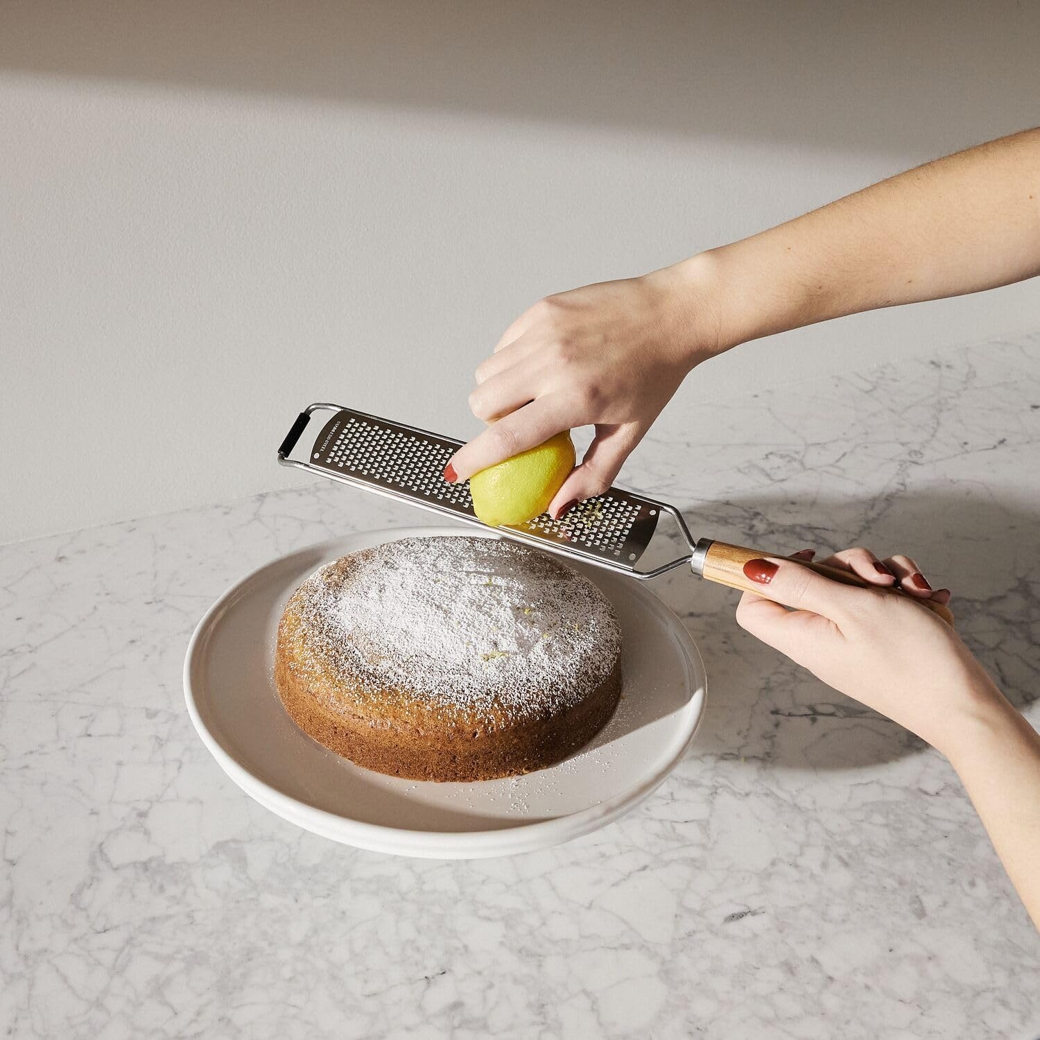 image:imageSur La Table Olivewood Zester Silver