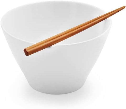 image:imageSur La Table Rice Bowl with Bamboo Chopsticks White