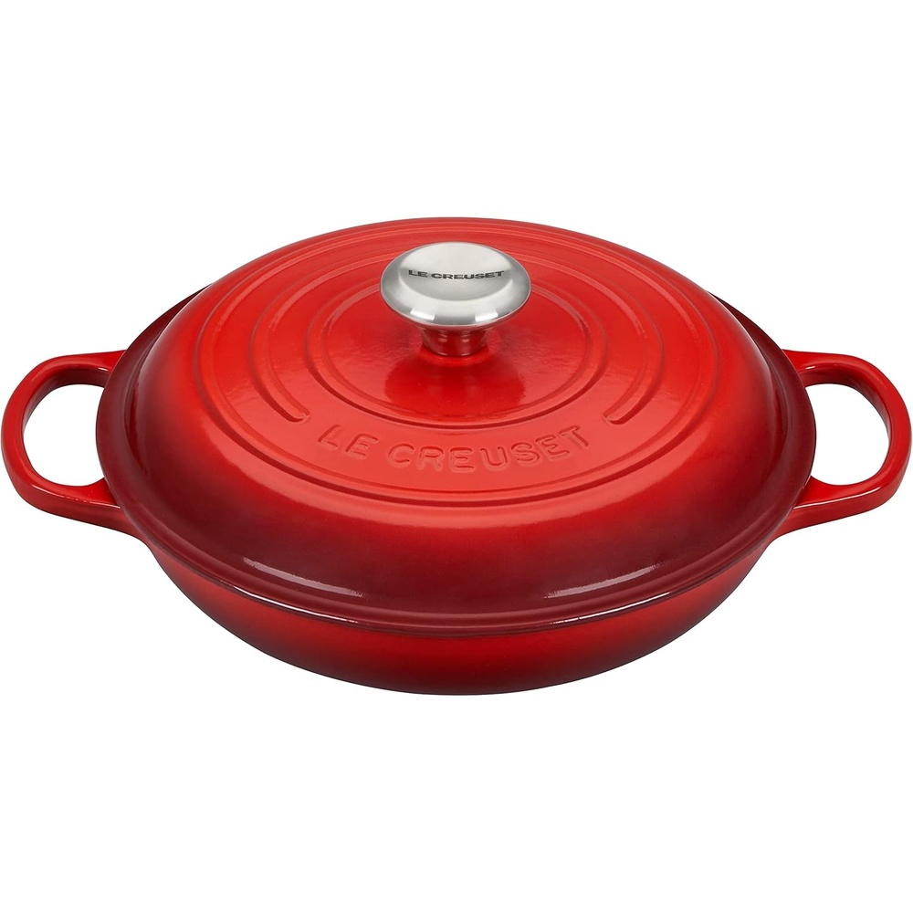 image:imageLe Creuset Enameled Cast Iron Signature Braiser 5 qt CeriseCerise