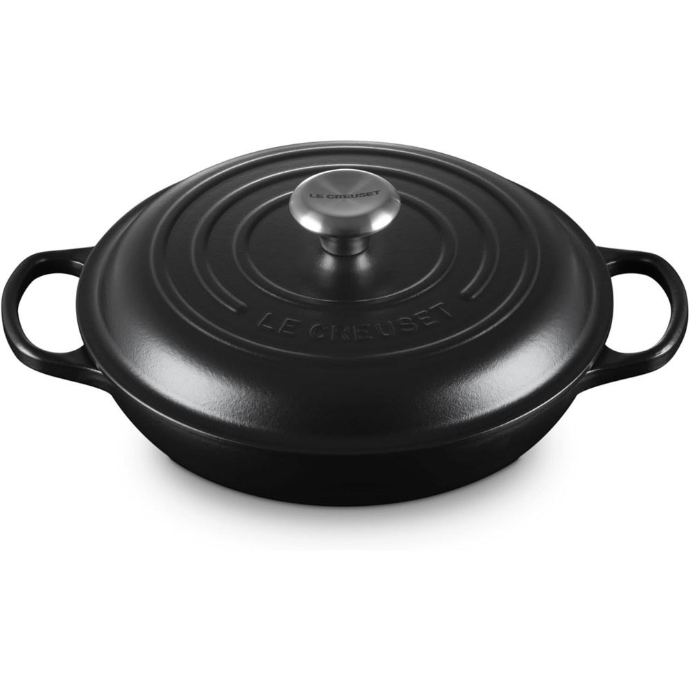 image:imageLe Creuset Enameled Cast Iron Signature Braiser 5 qt CeriseLicorice