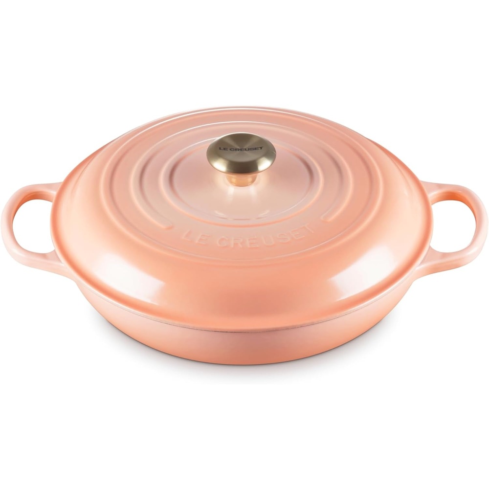 image:imageLe Creuset Enameled Cast Iron Signature Braiser 5 qt CerisePeche