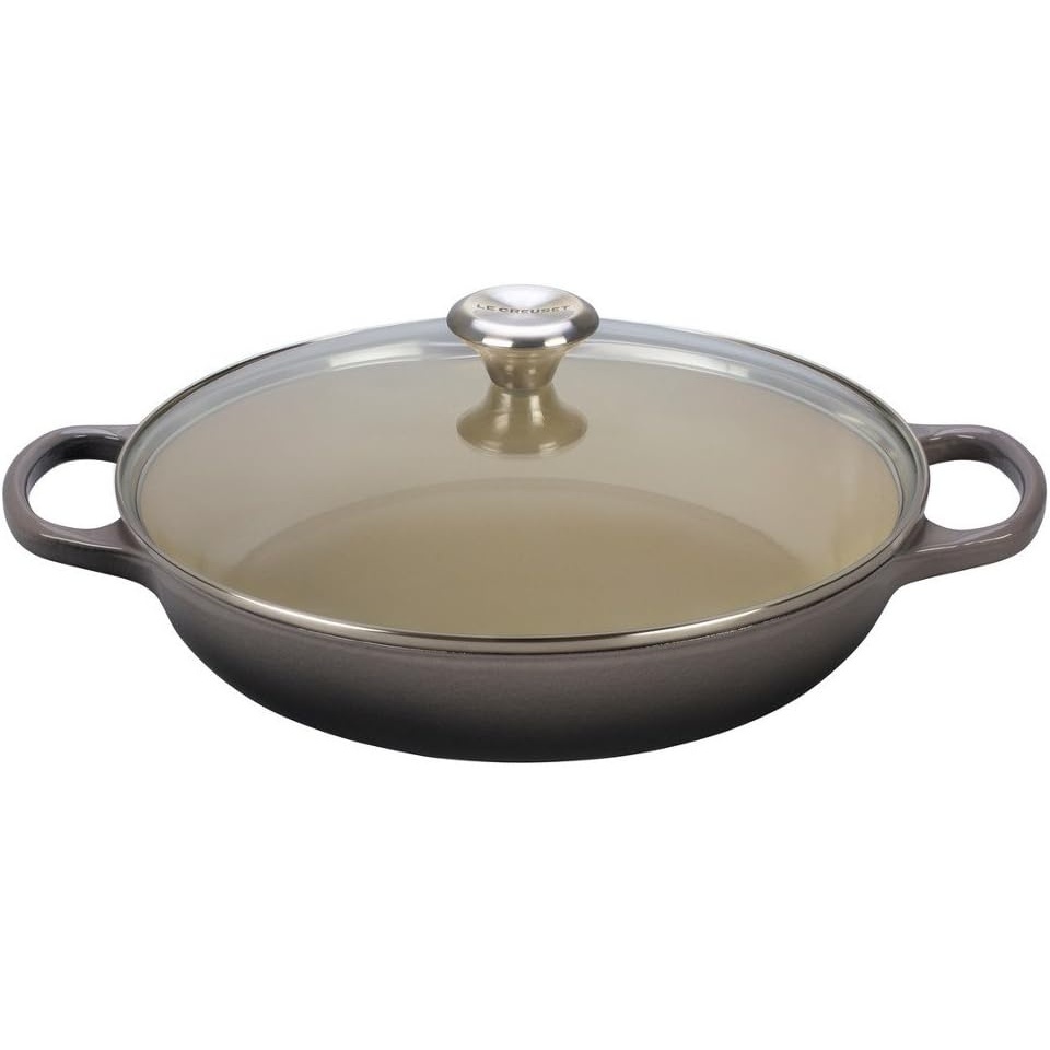 image:imageLe Creuset of America Enameled Cast Iron Buffet Casserole with Glass Lid 3 12 quart FlameOyster