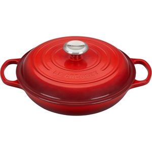 image:imageLe Creuset Enameled Cast Iron Signature Braiser 5 qt CeriseCerise