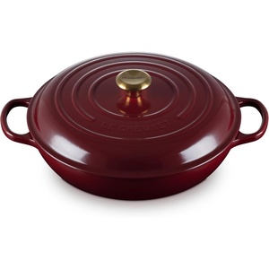 image:imageLe Creuset Enameled Cast Iron Signature Braiser 5 qt CeriseGarnet