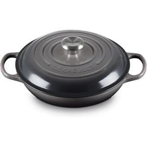 image:imageLe Creuset Enameled Cast Iron Signature Braiser 5 qt CeriseOyster