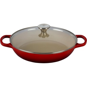 image:imageLe Creuset of America Enameled Cast Iron Buffet Casserole with Glass Lid 3 12 quart FlameCherry