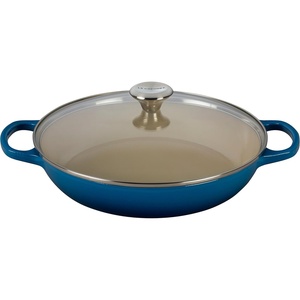 image:imageLe Creuset of America Enameled Cast Iron Buffet Casserole with Glass Lid 3 12 quart FlameMarseille