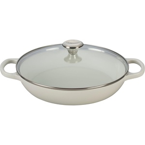 image:imageLe Creuset of America Enameled Cast Iron Buffet Casserole with Glass Lid 3 12 quart FlameWhite