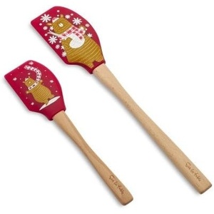 image:imageSur La Table Snowman amp Friends Holiday Bear Mommy and Me Spatula Set 90670HB