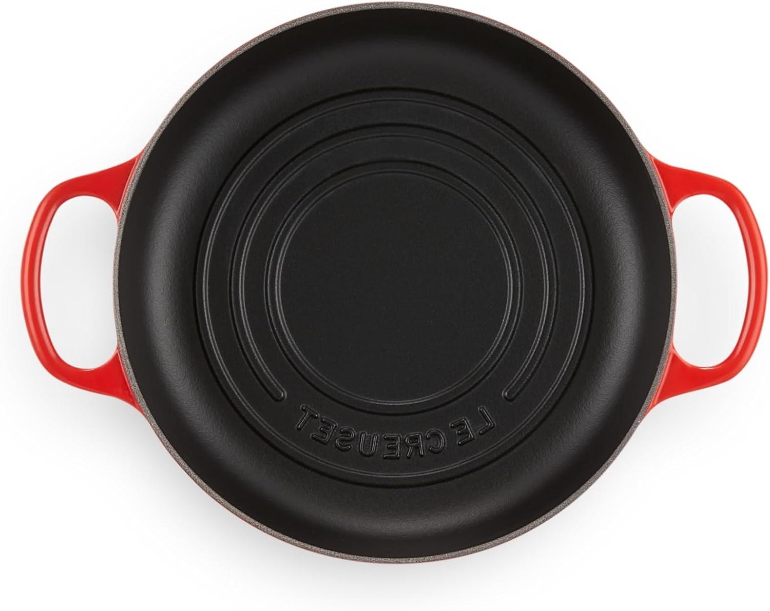 image:imageLe Creuset Enameled Cast Iron Signature Round Bread Oven 95 inch WhiteCerise