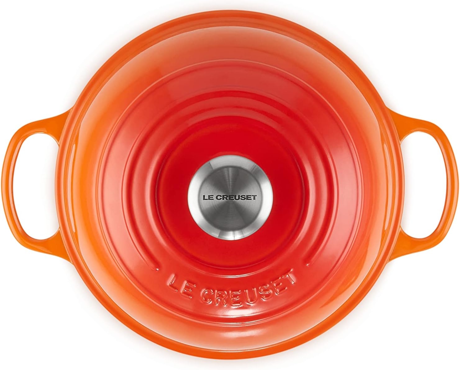 image:imageLe Creuset Enameled Cast Iron Signature Round Bread Oven 95 inch WhiteFlame