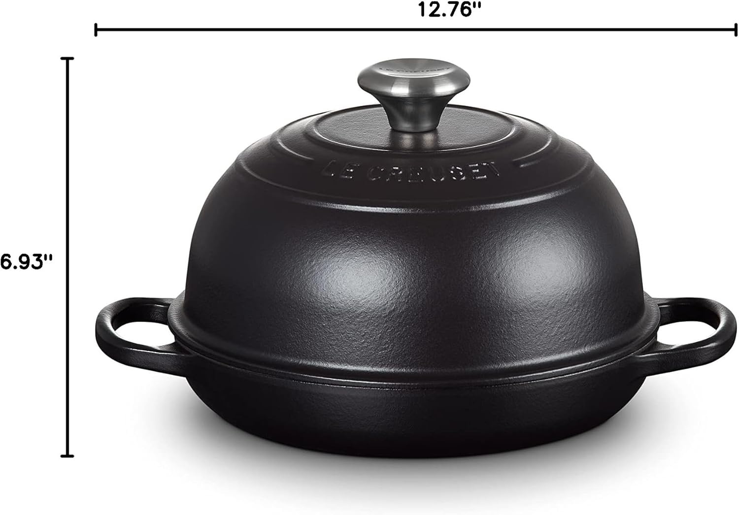 image:imageLe Creuset Enameled Cast Iron Signature Round Bread Oven 95 inch WhiteLicorice