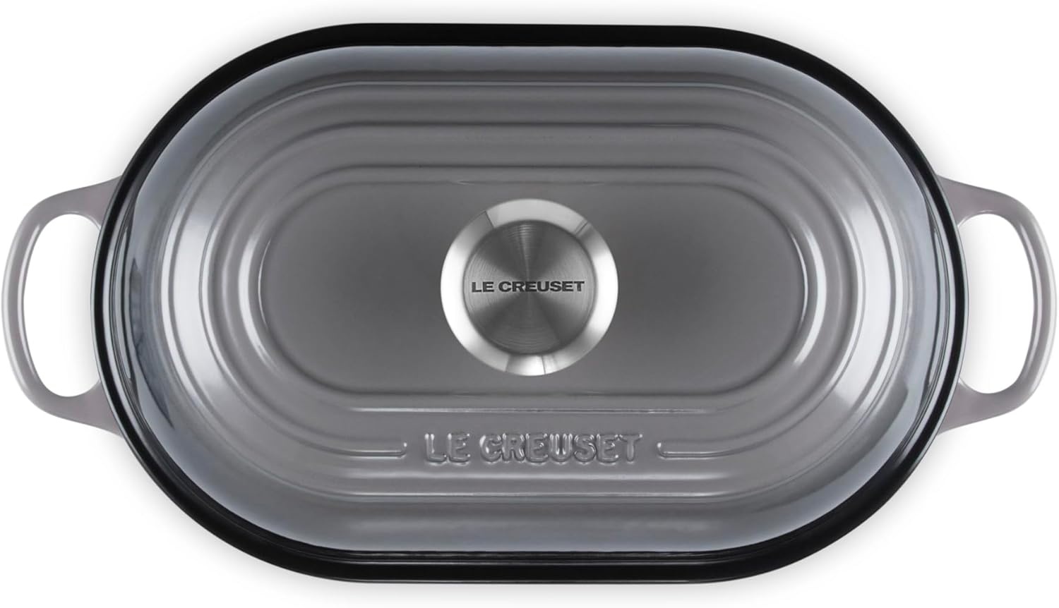image:imageLe Creuset Enameled Cast Iron Signature Round Bread Oven 95 inch WhiteOyster