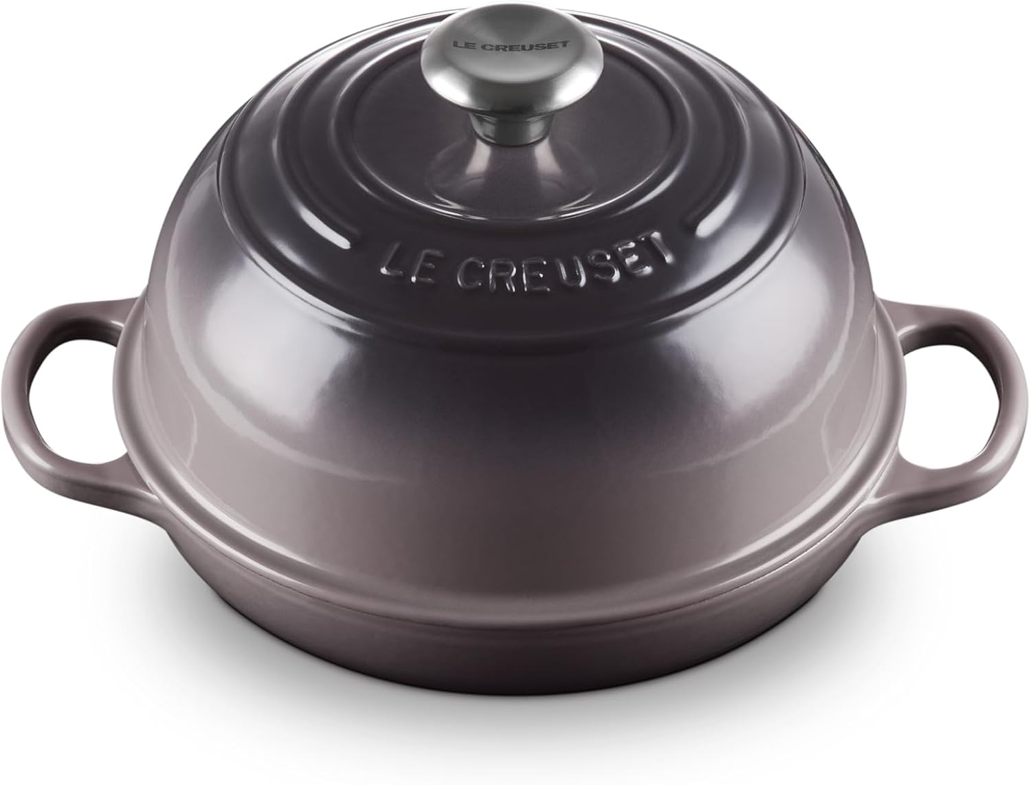image:imageLe Creuset Enameled Cast Iron Signature Round Bread Oven 95 inch WhiteOyster