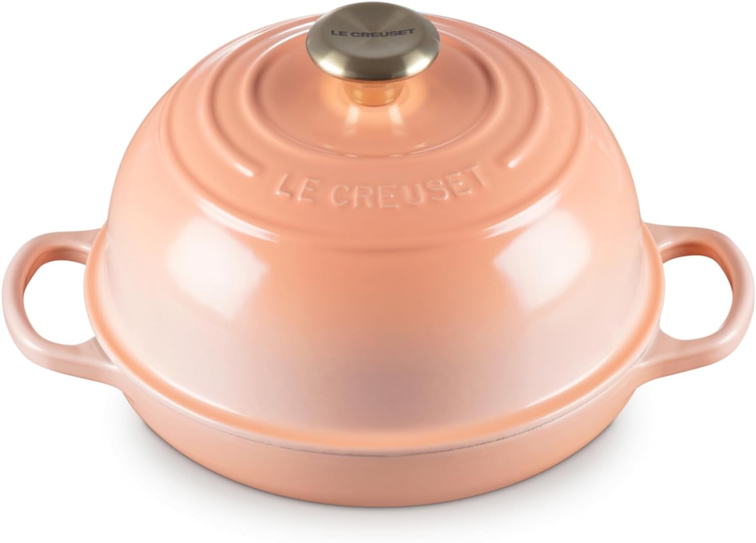 image:imageLe Creuset Enameled Cast Iron Signature Round Bread Oven 95 inch WhitePeche
