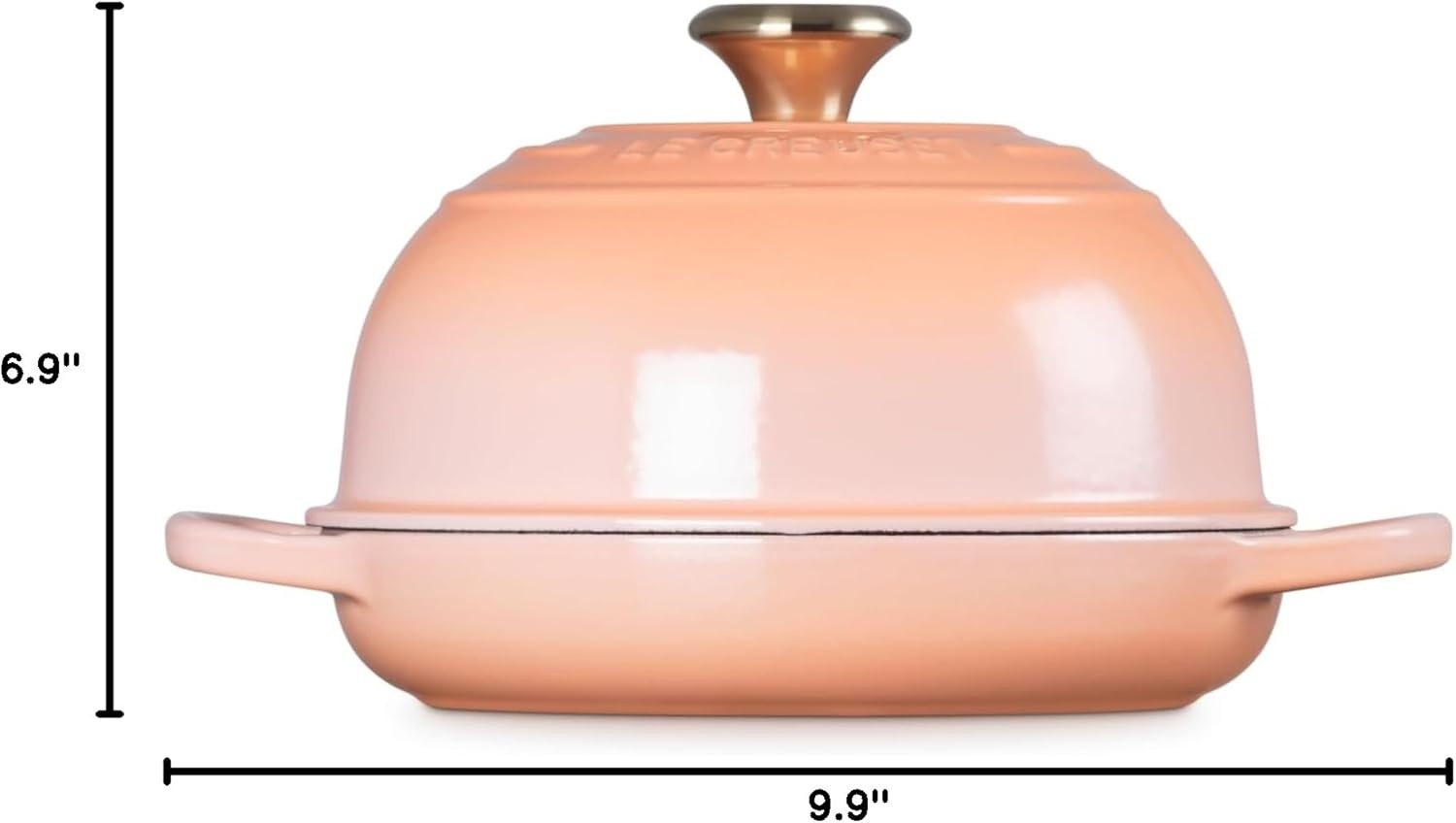 image:imageLe Creuset Enameled Cast Iron Signature Round Bread Oven 95 inch WhitePeche