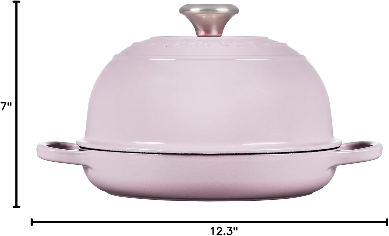 image:imageLe Creuset Enameled Cast Iron Signature Round Bread Oven 95 inch WhiteShallot