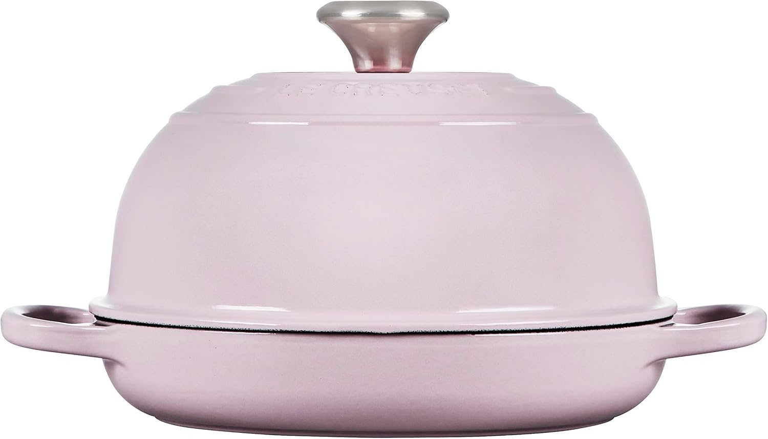 image:imageLe Creuset Enameled Cast Iron Signature Round Bread Oven 95 inch WhiteShallot