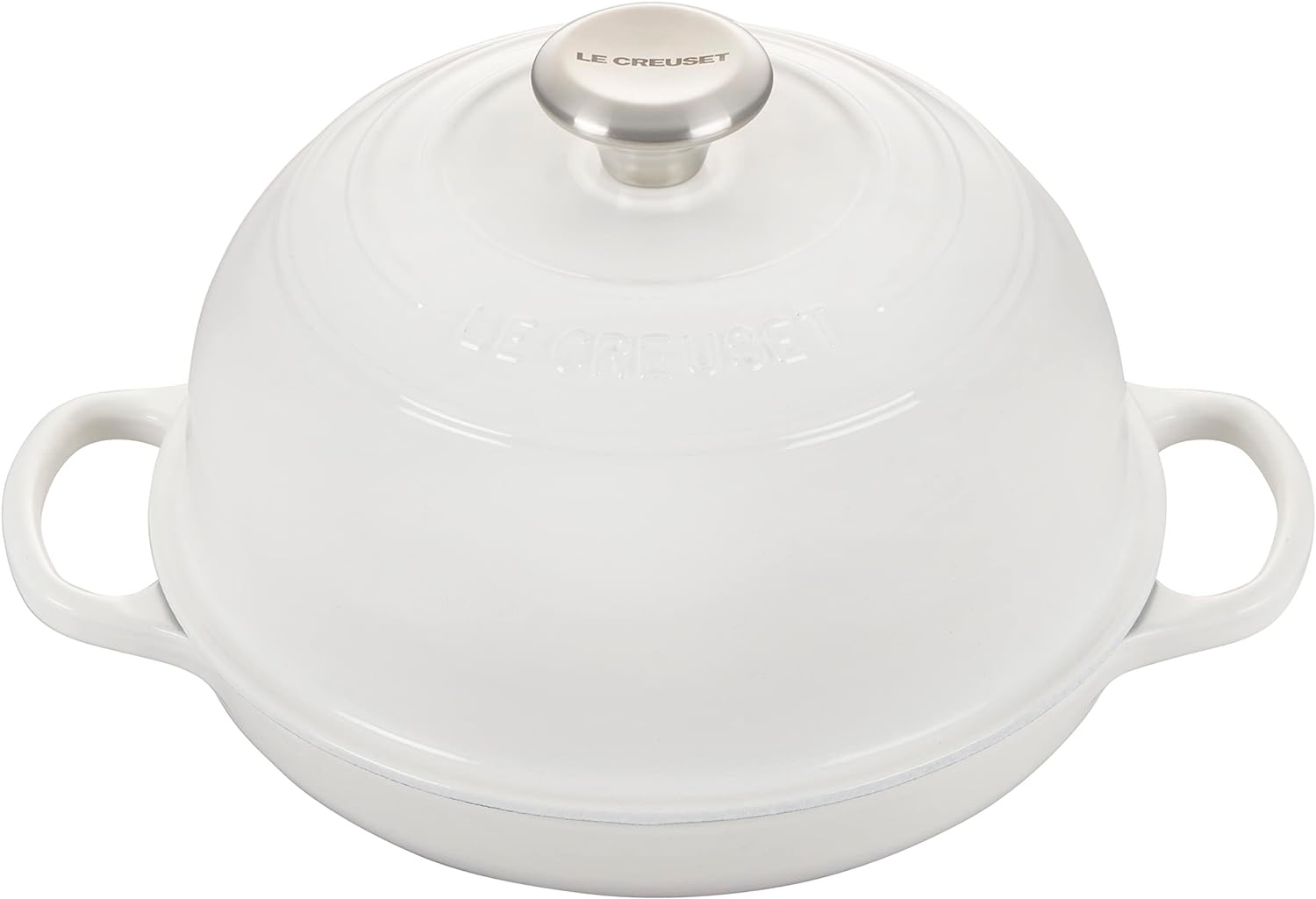image:imageLe Creuset Enameled Cast Iron Signature Round Bread Oven 95 inch WhiteWhite