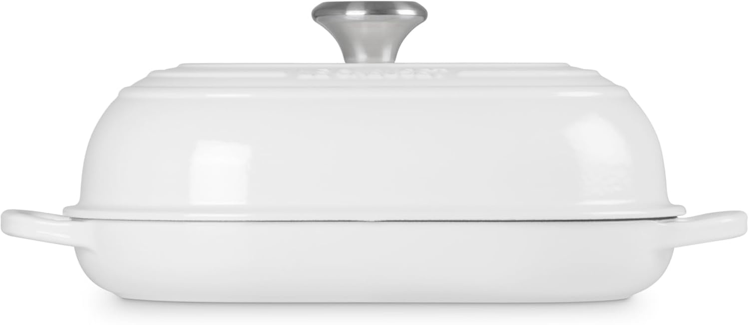 image:imageLe Creuset Enameled Cast Iron Signature Round Bread Oven 95 inch WhiteWhite