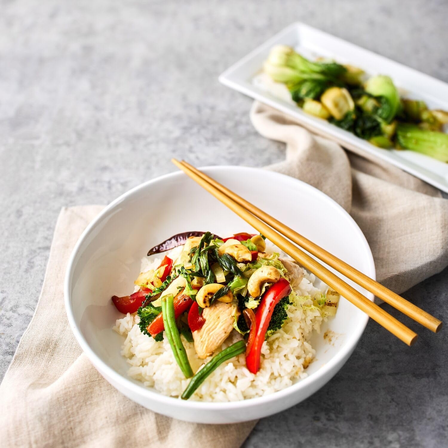 image:imageSur La Table Nonstick Wok 12 in Hard Anodized Wok with Maple Handle for StirFrying Steaming and Tossing 12 in